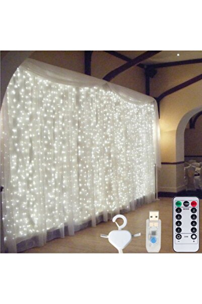 Choice 3Mx3M White With Hook USB LED String Fairy Curtain Lights Garland For ...