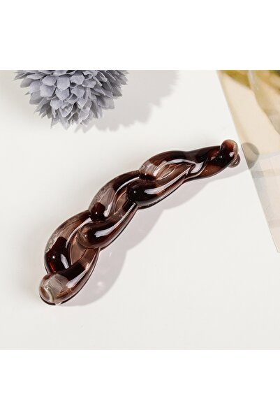 Choice 3 Grey leopard Acrylic Twisted Hair Clip Banana Hairpin for Women Leop...