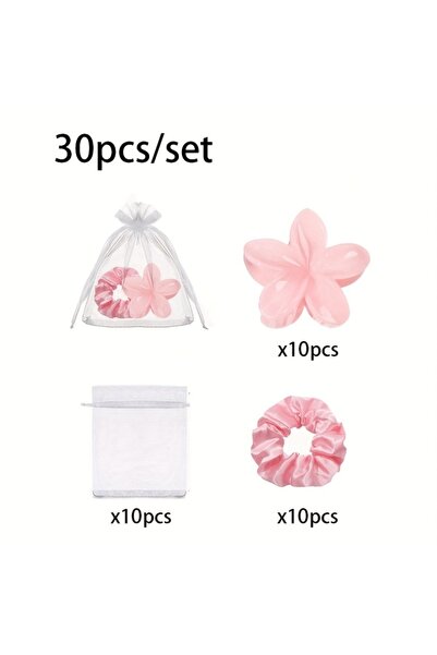 choice2 30pcs 3/15/30pcs Bride Squad Gift Set | Floral Clips, Satin Headbands...