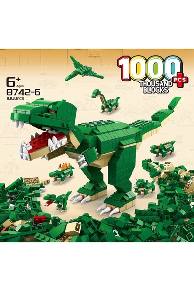 Choice 1000Pcs 1000PCS 6 In 1 Jurassic Sarcosuchus Imperator Tyrannosaurus Re...