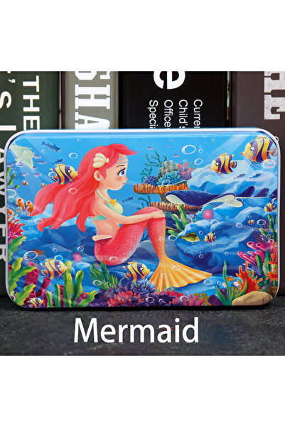 Choice9 Mermaid 60pcs Jigsaw Cartoon Puzzle With Metal Box, Children's Early ...