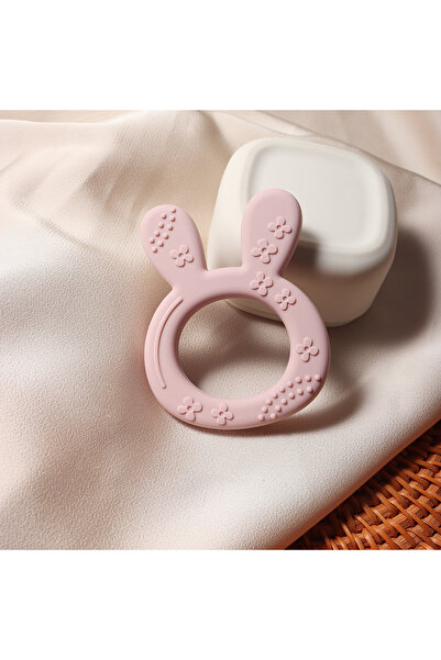 Choice moonpie pink New Baby Teether Carrot Bunny Shape Silicone Teether Teet...