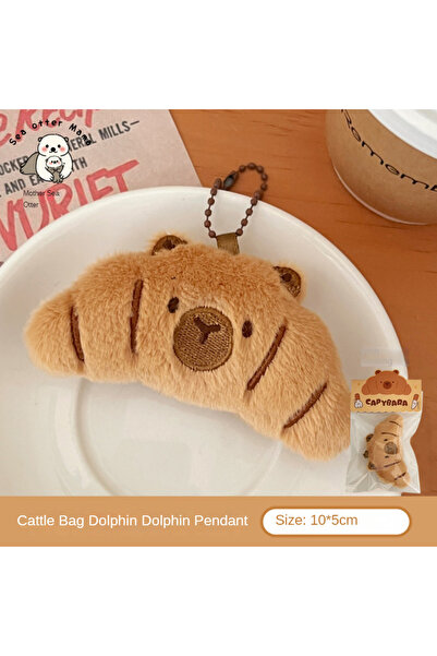 Choice E Creative Food Dolphin Pendant Girl Cartoon Doll Pendant Plush Food T...
