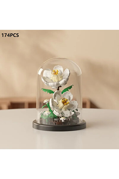 Choice with box 174PCS MOC Eternal Bouquet Rose Building Blocks Flower Buildi...