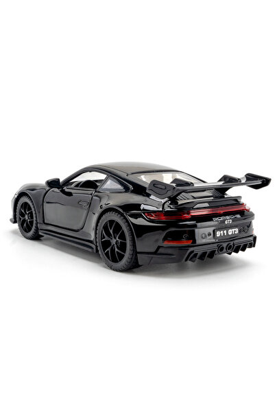Choice1 Black 1:32 Scale 911 GT3 Toy Model Cars Metal Diecast Pull Back 4 Doo...