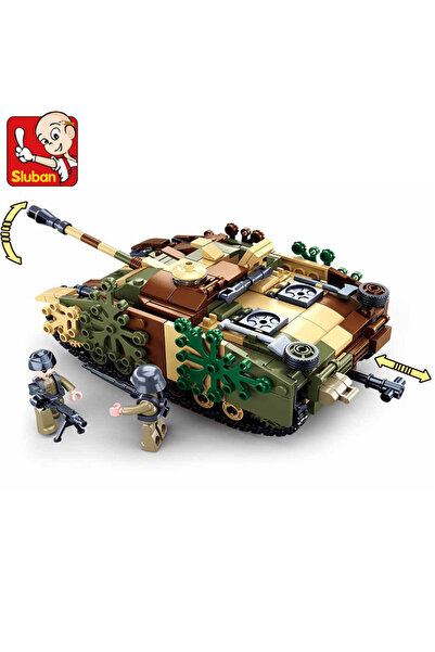 Choice1 SLUBAN 524pcs no box 0858 Challenger Leopard Panther Heavy Main Battl...