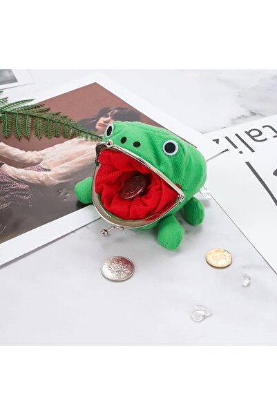 Choice Frog 20Pcs/Lot Frog Wallet Coin Purse Keychain Cartoon Flannel Wallet ...