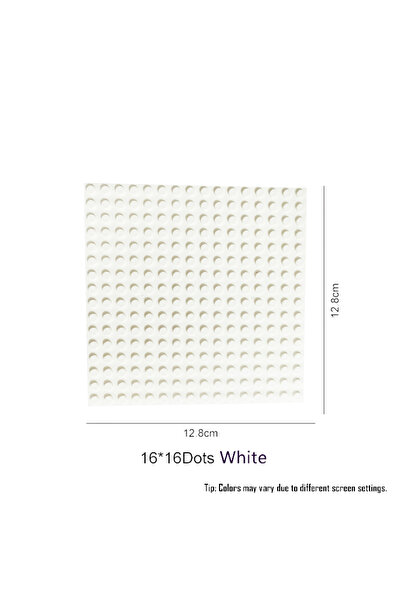 Choice7 16X16 White 32x32x16x16 Dots Classic Base Plates MOC DIY Plastic Bric...