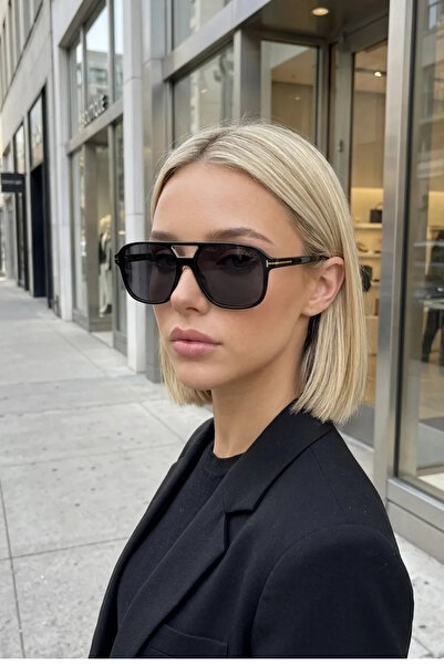 Chunky Frame Space Unisex Black Square New Season Popular Sunglasses