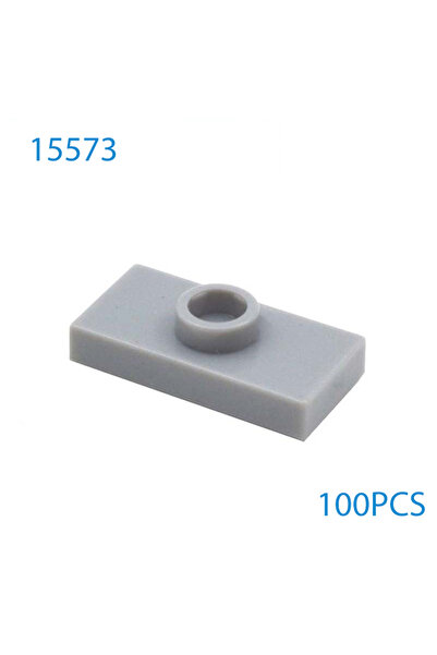 Choice5 light grey 100pcs MOC Building Block Plate Modified 1x2 with 1 Stud A...