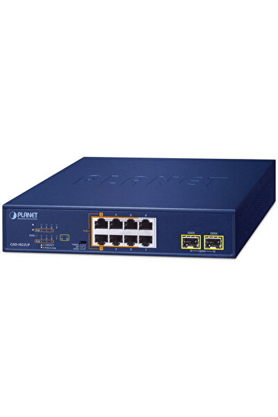 Planet Switch Planet, Gigabit, 10 Porturi, 8 PoE, 2 SFP, 180W PoE, Neadministrat