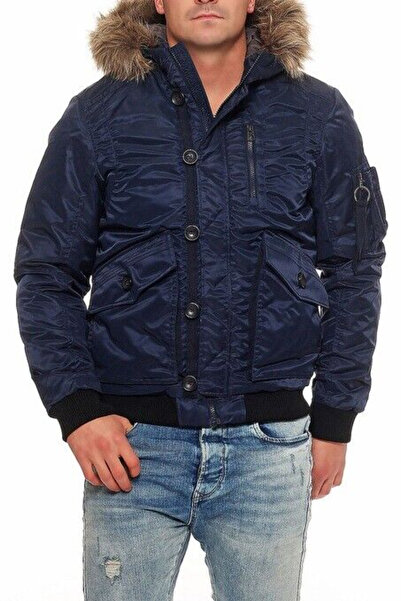 Jack & Jones Jack&Jones 12109349 Jorforce Bomber Jacket Men's Navy Blue Coat ...