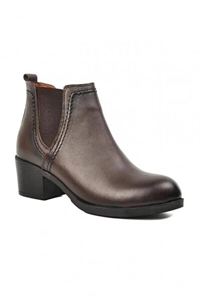 Scavia 636 Orthopedic Genuine Leather Women's Boots Brown