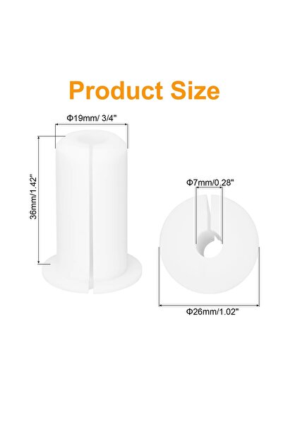 Choice White 4pcs Wall Grommets 3/4Inch Wall Bushing Grommet For Ethernet Cab...
