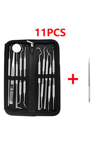 choice2 11PCS Stainless Steel Dental Cleaning Tool, Removes Tooth Dirt, Clean...