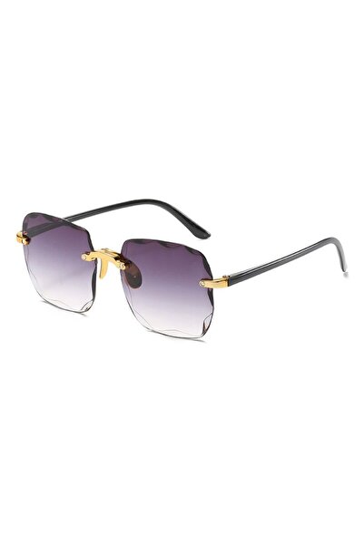 Choice3 PURPLE Square Frameless Classic Gradient Women Sunglasses