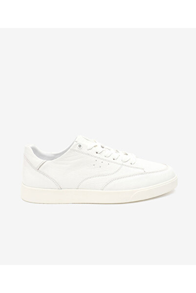 Greyder Erkek Kirli Beyaz Hakiki Deri Sneaker Ayakkabı 5Y1CA64676