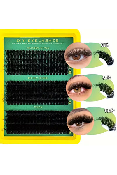 Choice Huanghe--01 300 Clusters Eyelash Extension Set - Soft Russian DD Curl,...