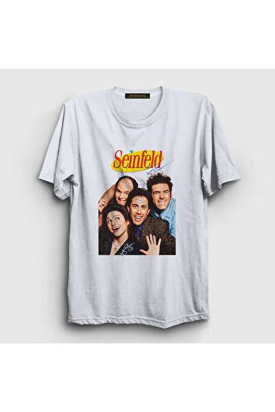Presmono Unisex beli znakovi Seinfeld T-shirt 208730tt