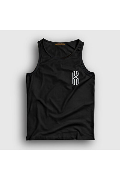 Presmono Unisex crni logo Kyrie Irving košarkaška majica bez rukava 296697tt