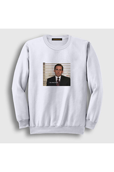 Presmono Unisex bela majica "Dead Inside Michael Scott" iz serije "The Office...