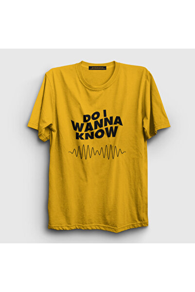 Presmono Unisex žuta Know Arctic Monkeys T-shirt 13962tt
