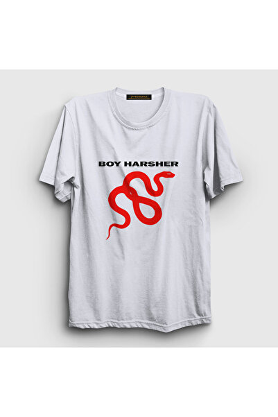 Presmono Ουνισέξ Λευκό T-Shirt Snake Boy Harsher 604443tt