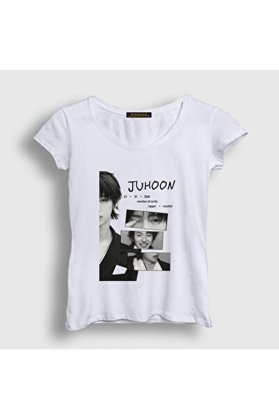 Presmono Women's White Juhoon K-Pop Cortis T-Shirt 617527Tt