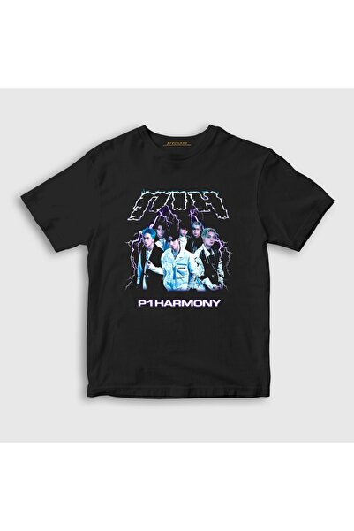 Presmono Unisex Kids Black Killin It K-Pop P1Harmony T-Shirt 620172Tt