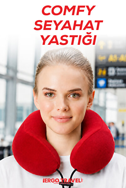 Viscofoam Comfy Ortopedik Seyahat Yastığı Visco Boyun Destekli Seyahat Yastığ...