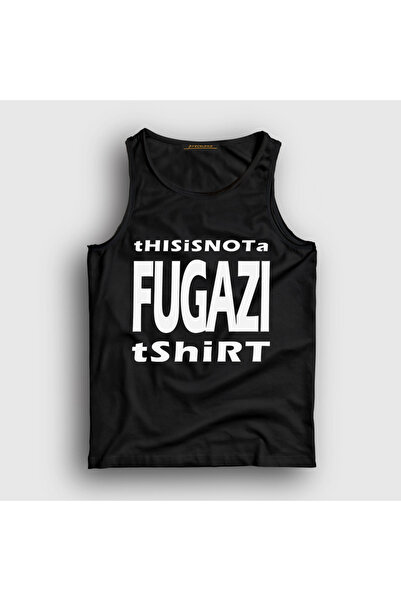 Presmono Unisex Black This Is Not a Fugazi Tank Top 556123Tt