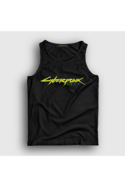 Presmono Cyberpunk 2077 unisex crna majica bez rukava sa logotipom - 491471tt