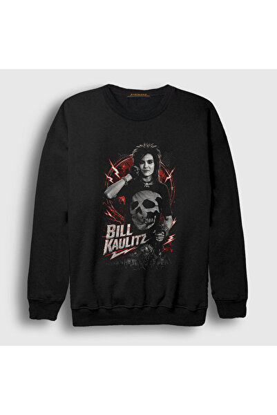 Presmono Unisex Black Bill Kaulitz Tokio Hotel Sweatshirt 600588Tt