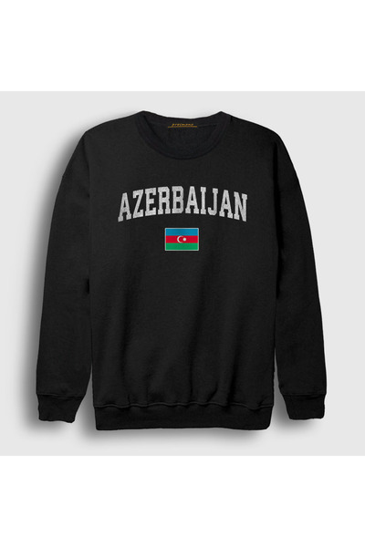 Presmono Unisex crna zastava V2 Azerbejdžan Azerbejdžanska majica 536643tt