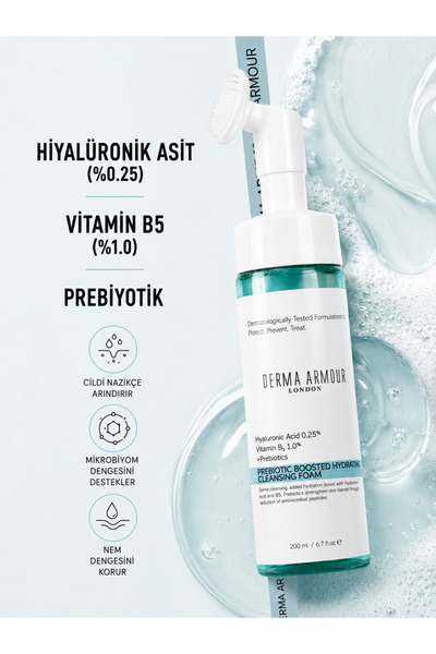 Prebiyotik Ile Güçlendirilmiş Temizleyici (%0.25 HYALURONİK ASİT VE %0.5 PANTHENOL), 200 ml
