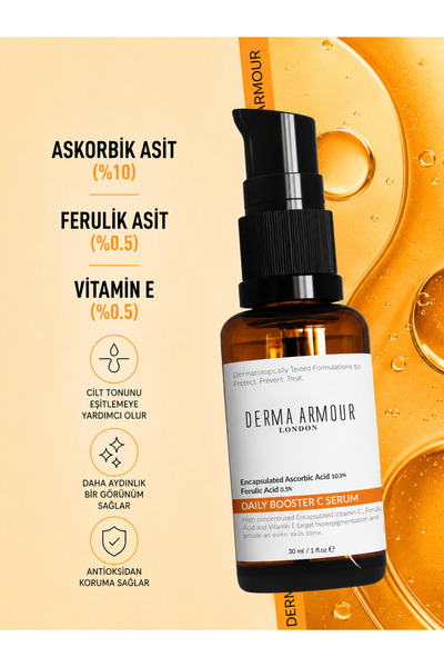 Ton Eşitleyici C Vitamini Cilt Serumu (%10 ASKORBİK ASİT, %0.5 FERULİK ASİT), 30 ml