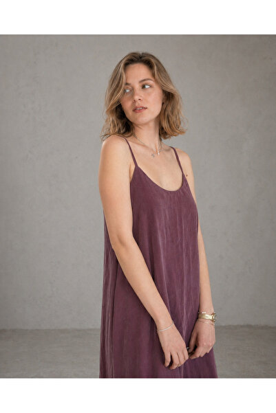 Vireo Club Women's Tencel Maxi Dress with Adjustable Straps