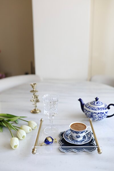 Home&Grace Lacivert 6’lı Keten Kokteyl Peçetesi