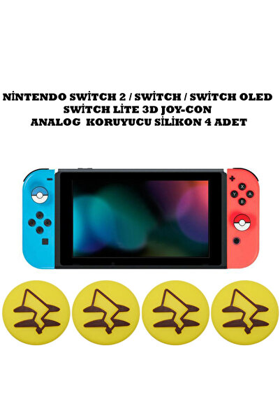 WOTOBE Switch/Switch 2/Switch Oled /Switch Lite Uyumlu Yeni 3D Analog Silikon...