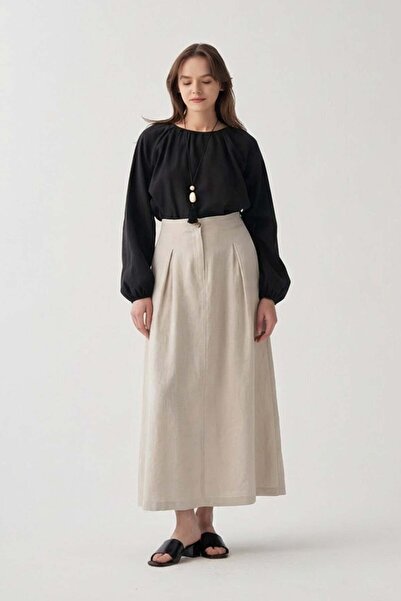 ALLDAY Φούστα με λεπτομέρειες από πέτρες και πλισέ