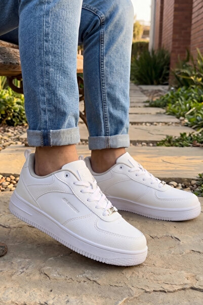 IN-STEP Timeless Classic White Men's Sports Shoes