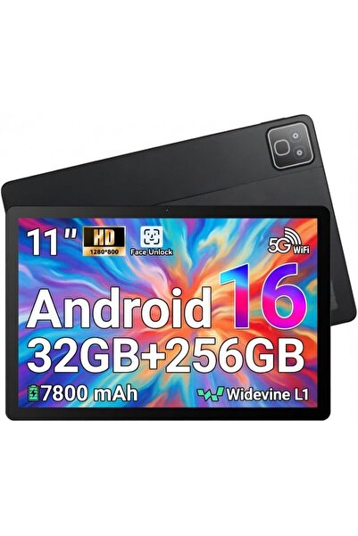 JENBIZZ Tabletă performantă 11 inchi, Android 16, L1 streaming HD, Memorie ma...
