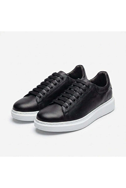 PaulStyle Adidasi barbati din piele naturală, A-500-1, Negru