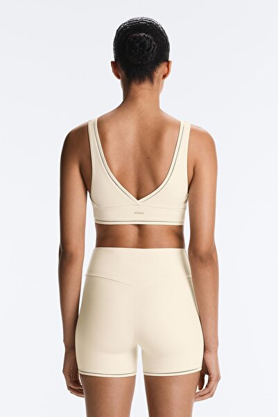 Oysho Medium-support Comfortlux sports bra with hemstitch