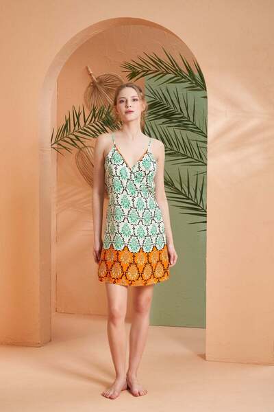 Relax Mode Summer Dress with Rope Straps - 27015R