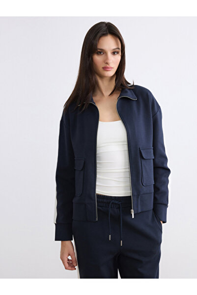LC Waikiki Women's Funnel Neck Zip-Up Sweatshirt