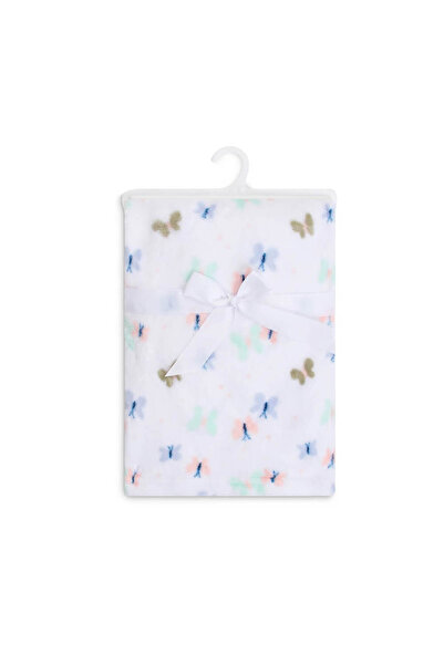 Mother's Choice Lightweight Soft Fleece Baby Blanket - Multi-Color Butterfly ...