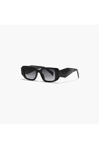 BlackOut DELTA Black 52 mm Rectangle Sunglasses