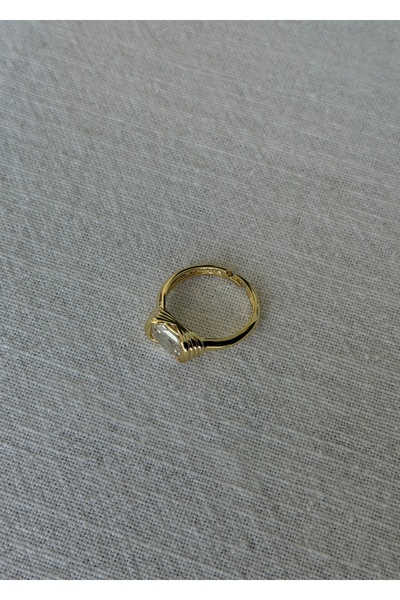 KİLİGİSTANBUL Retro Single Stone Ring (Size Adjustable)