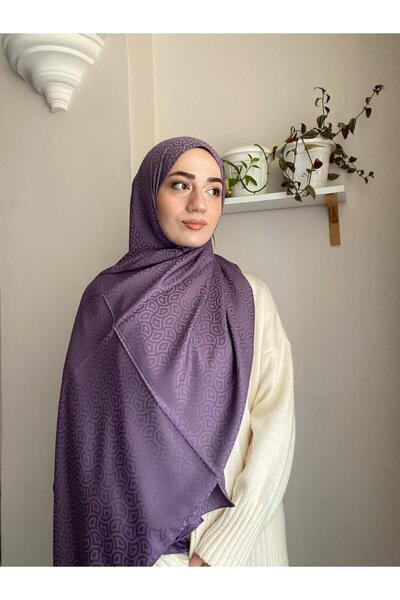 Evascarfs GEOMETRİK DESEN JAKAR ŞAL